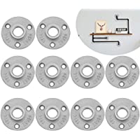 PERFETSELL 10 Pcs Brida Roscada 1-2&quot- Montaje de Tubería BSP Bridas de Suelo Soportes para Tuberia Industrial Brida con…